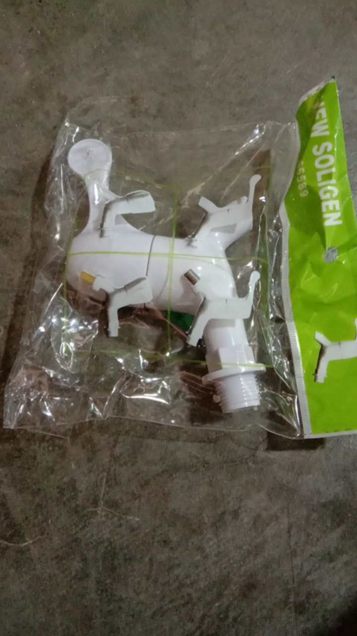 Kran Tembok Plastik Pvc New Soligen S1 Engkol