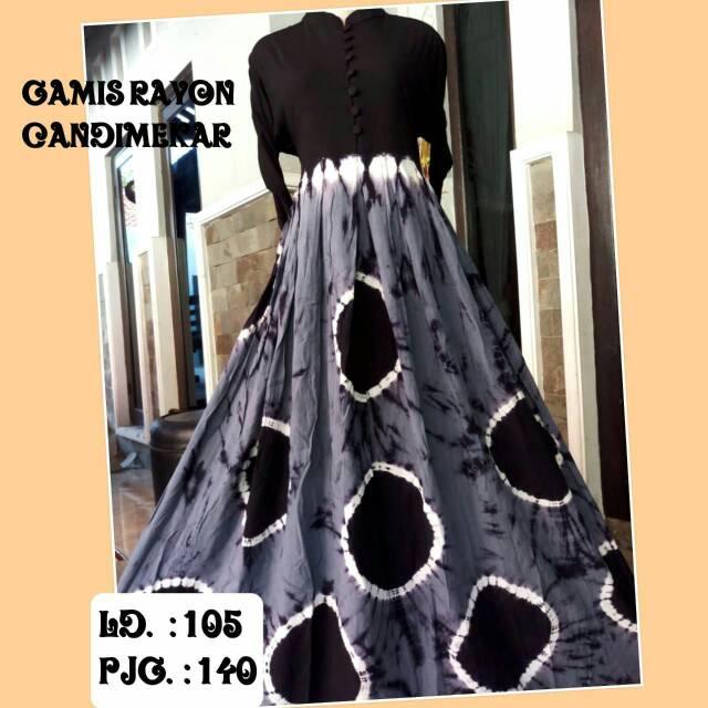 Gamis rayon candi mekar