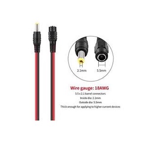 Jack DC Kabel Male Cowo Panjang 25CM