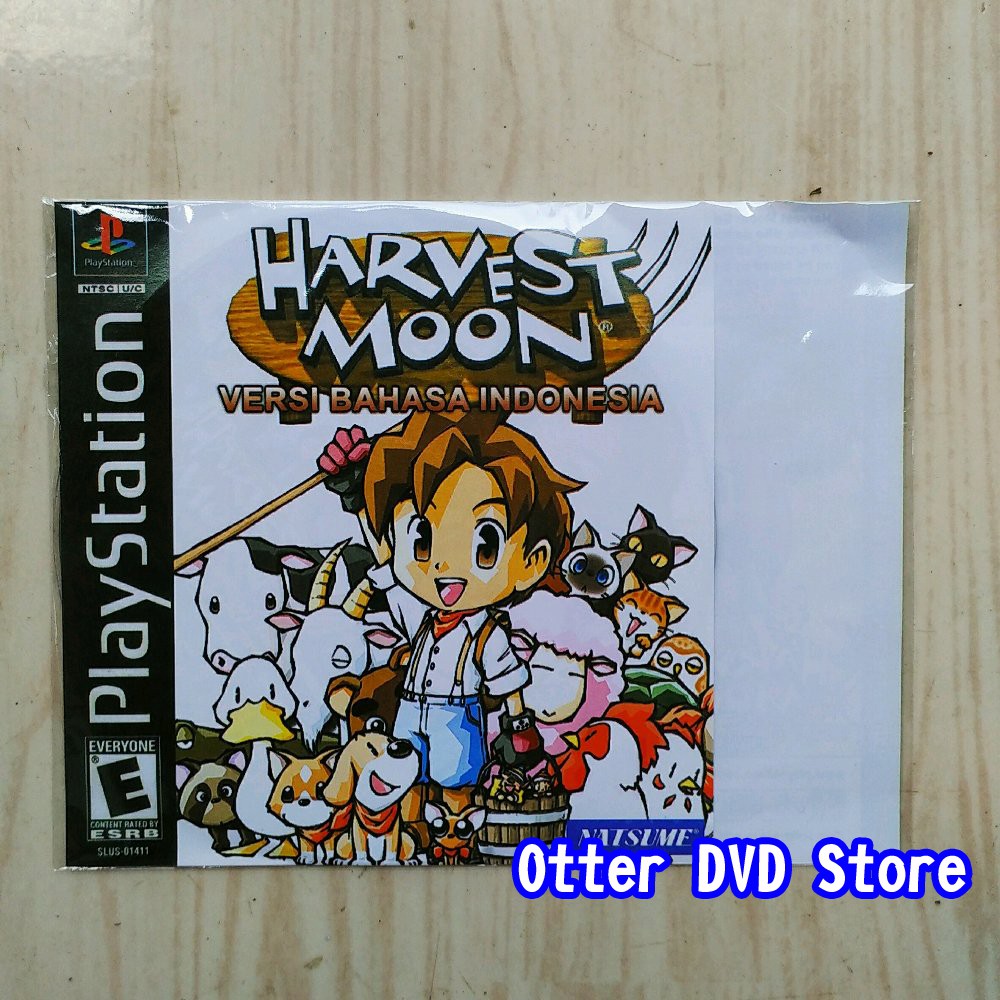 Kaset CD Game Ps1 Ps 1 Harvest Moon - Back To Nature ( Versi Bahasa Indonesia )