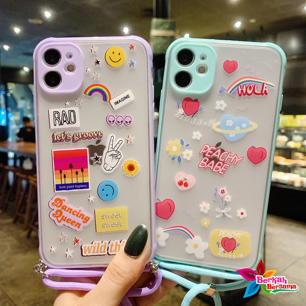 SS186 CASE SLINGCASE TALI LANYARD OPPO A9 A5 2020 A31 A8 A52 A92 A53 A33 RENO 4 4F A15 A1K BB4529