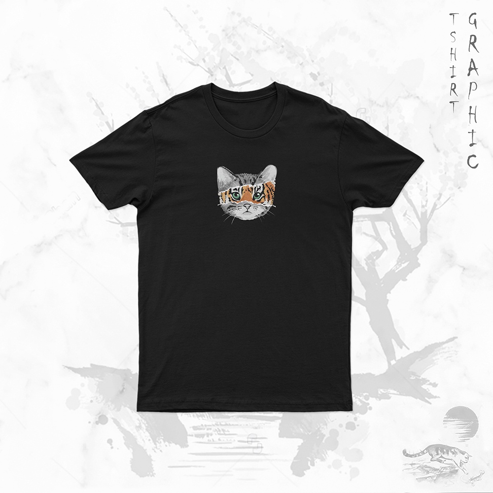 Kaos Kucing Imut Gemoy Baju Pria dan Wanita Lucu Distro | Custom Tulisan Distro Hitam Putih Terbaru 