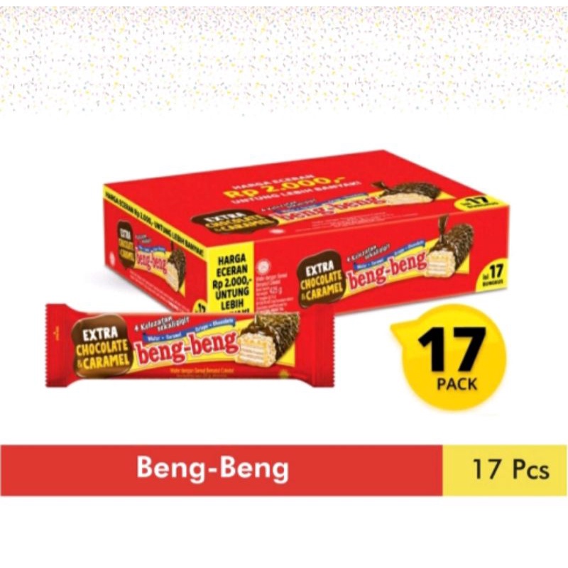 

Beng Beng Extra Chocolate Netto, 25gr x 17pcs (per Box)