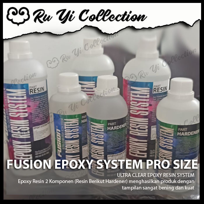 FUSION Epoxy Epoxi Resin Bening 1,5 Kg