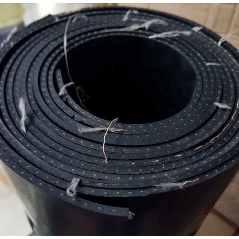 Rubber sheet / karet benang lembaran tebal.2mm ukuran 10cm x 120cm
