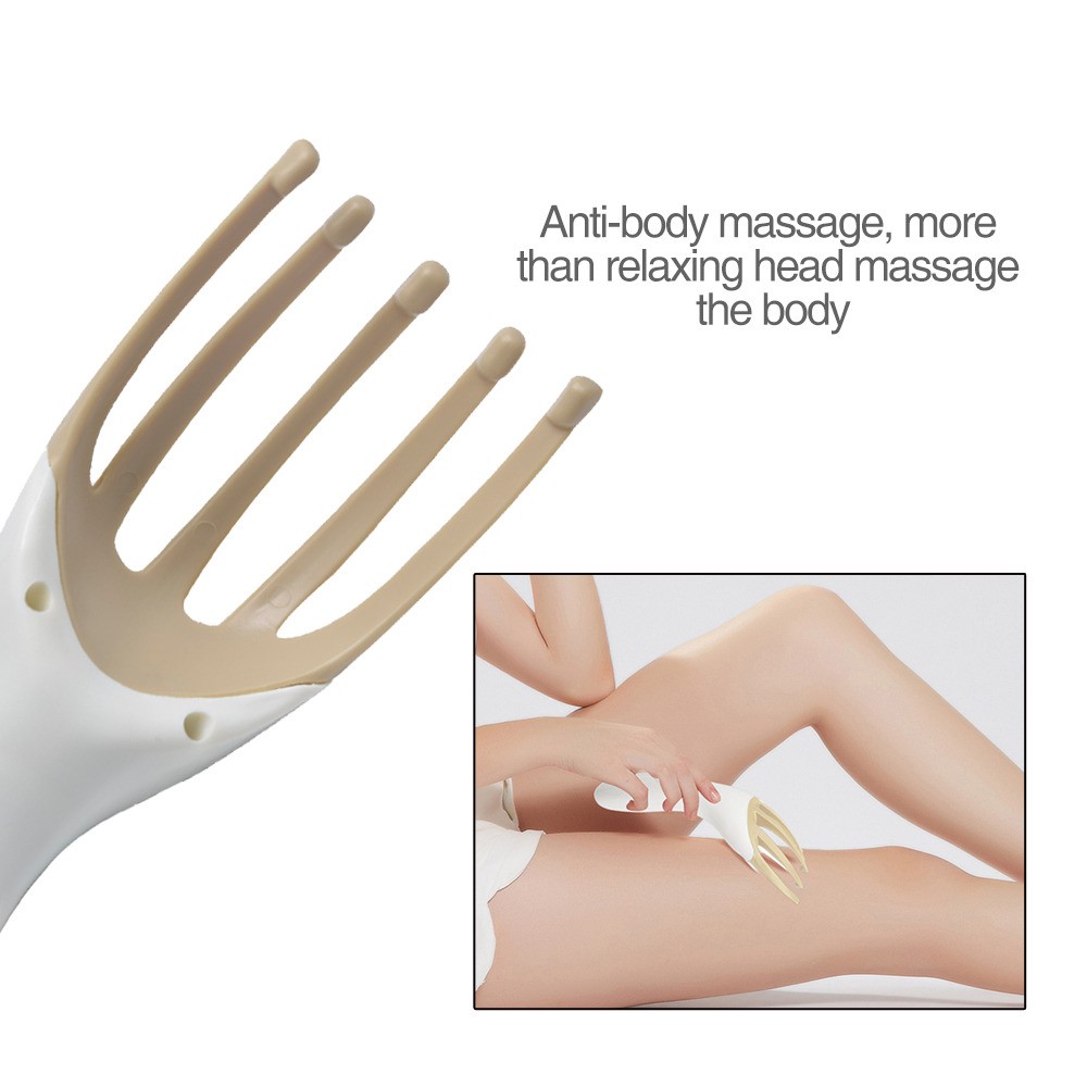 MINGSHANG Alat Pijat Kepala Electric Head Massager Vibration Claw Gripper - MS818 - Beige