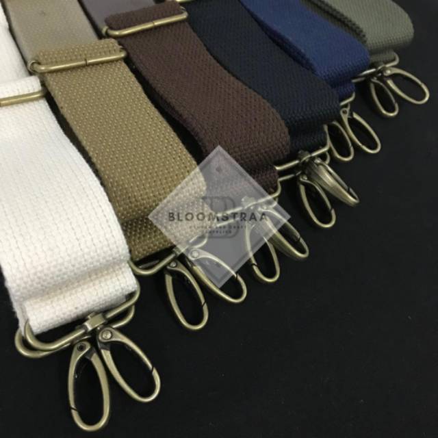 Bag Strap Cotton besi ATG Tali Tas Katun Bag Straps Tali Tas selempang 4cm 4 cm strap tas katun