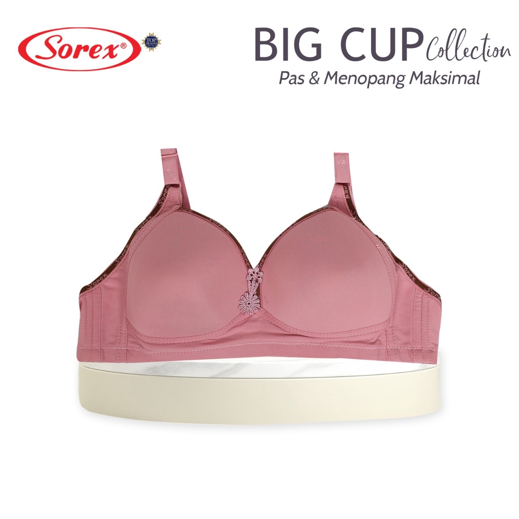 Sorex Bra Busa Tanpa Kawat Kait 3 BH 11173 / BH 17233 tanpa kawat kait 3 Cup Besar Vera busana