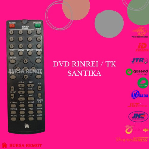 Remot / Remote DVD RINREY TK / SANTIKA / ECER DAN GROSIR