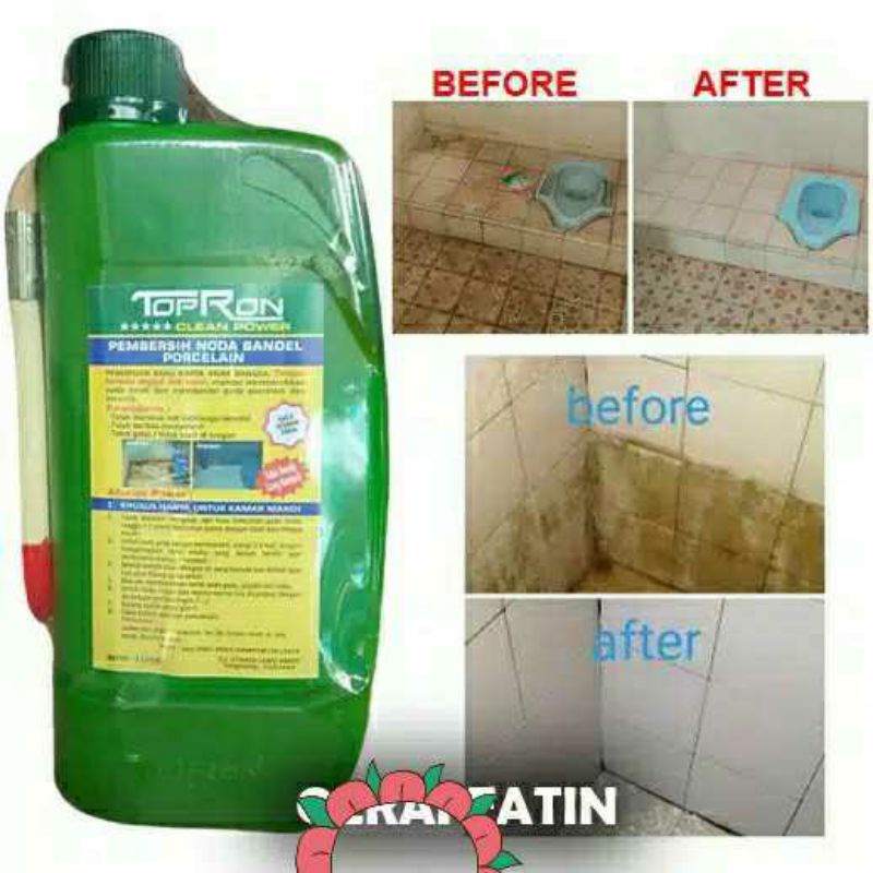 TOPRON Pembersih Keramik Kamar Mandi/ CLEAN POWER / WC Toilet / Kerak Keramik TOPRON Clean Power Pem