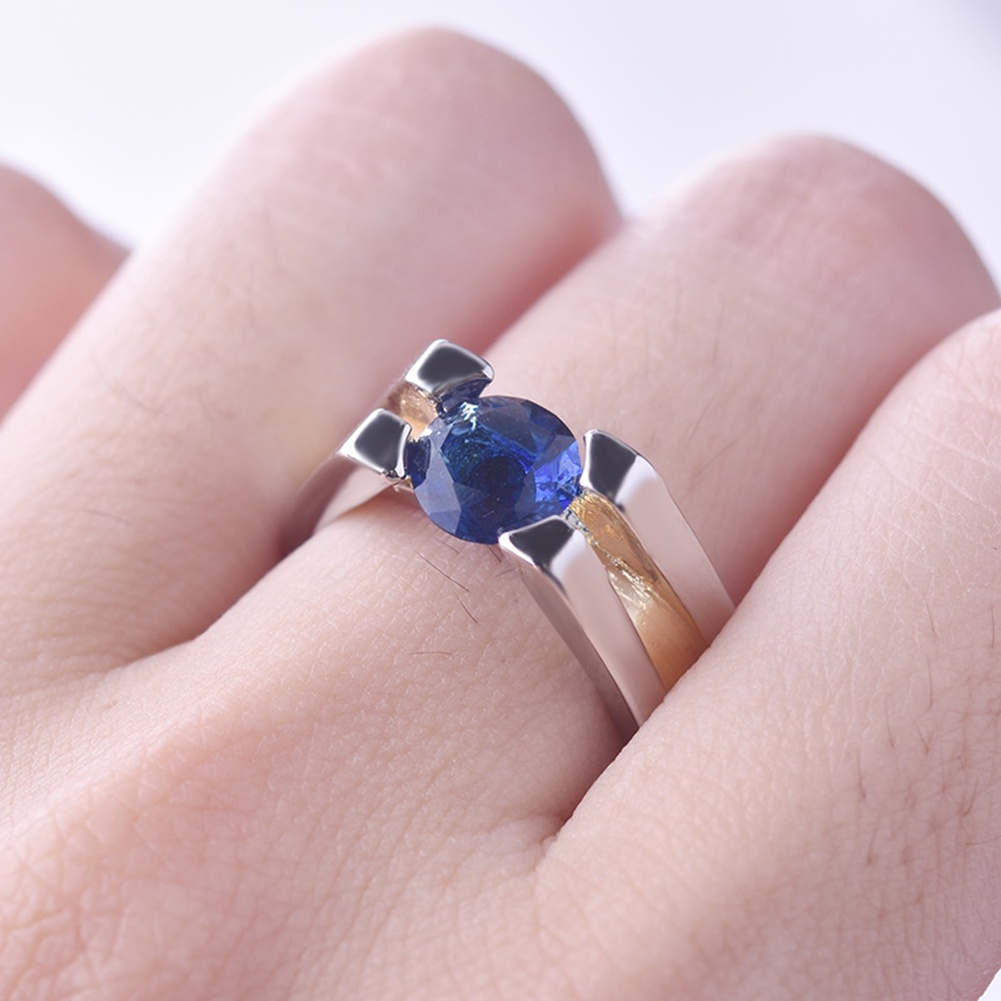 Hu Hu Hu Hu Hu Alat Bantu Pasang Kacamata♡ Cincin Wanita Desain Geometri Hias Sapphire Imitasi Untuk Pestahadiah