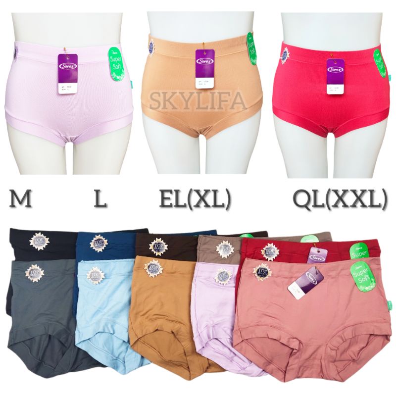 1 PCS CD Celana Dalam Wanita Perempuan SOREX 1238 Dewasa Remaja size M L EL XL QL XXL 3L