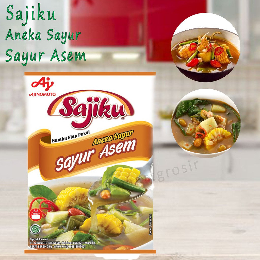 SAJIKU BUMBU SIAP PAKAI ANEKA SAYUR ASEM 25g