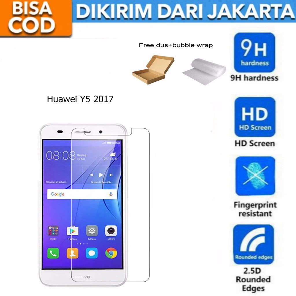 Tempered Glass Huawei Y5 2017 Screen Protector Anti Gores