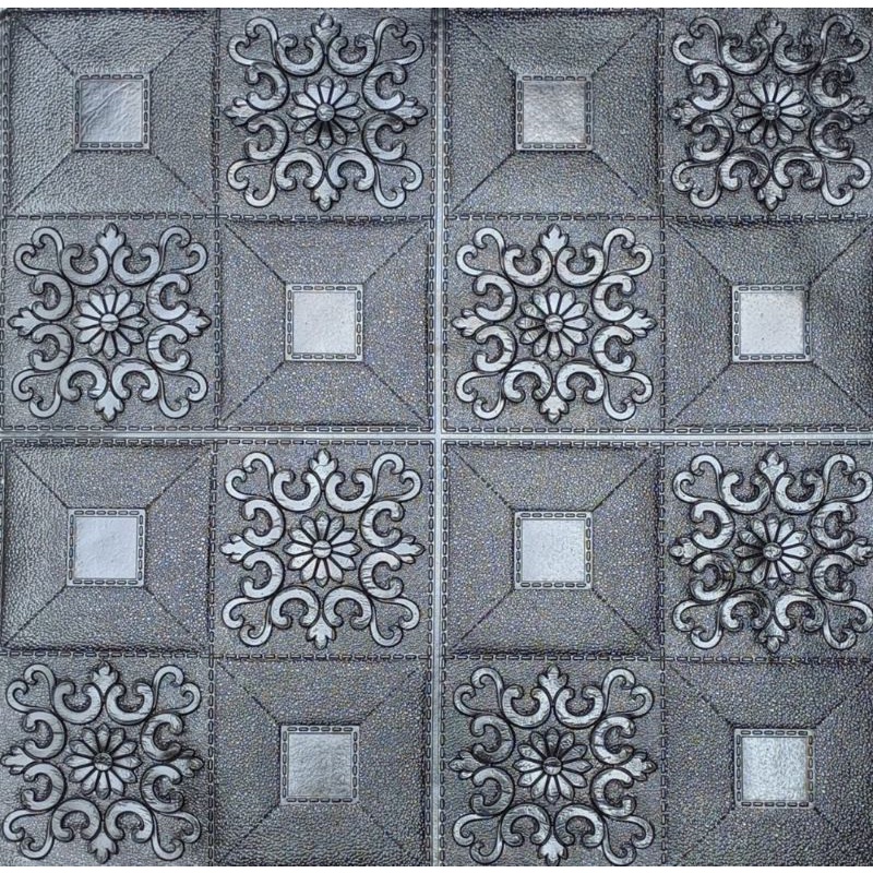 10 LEMBAR WALLPAPER 3D MOTIF BATIK 70x77CM / WALLPAPER BATIK CLASSIC WARNA-10LEMBAR BATIK HITAM