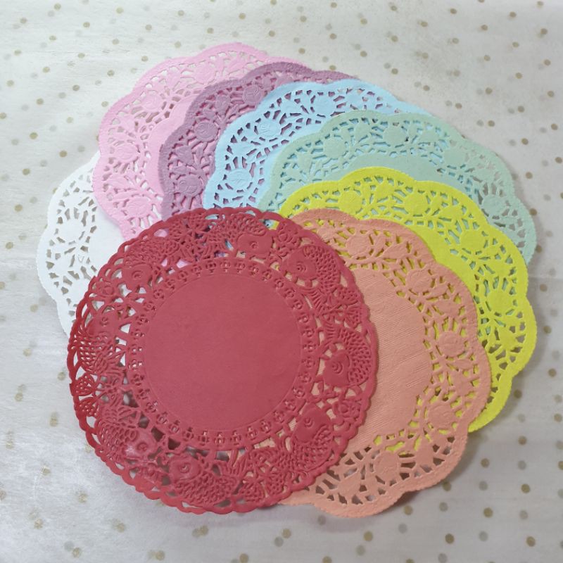 

12pcs Doilies Paper / Kertas Doyleys 8 Pilihan Warna untuk Journal // Dimino