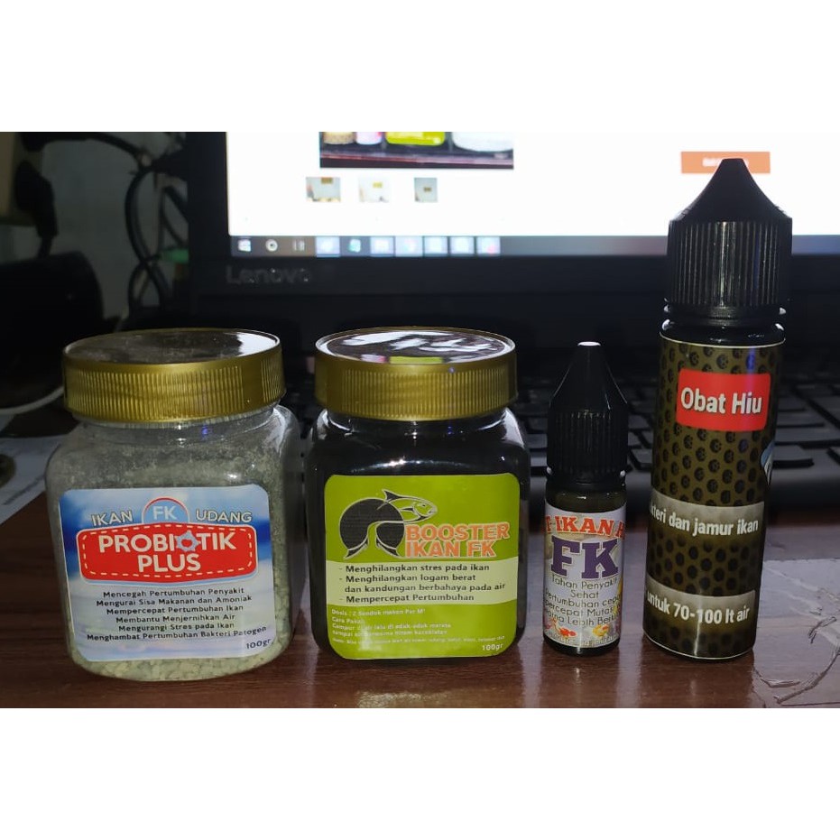 PROMO COD Paket Si Budi Ember FK 4 Produk (Probiotik Plus, Booster FK, Obat Ikan dan Obat Hiu FK)