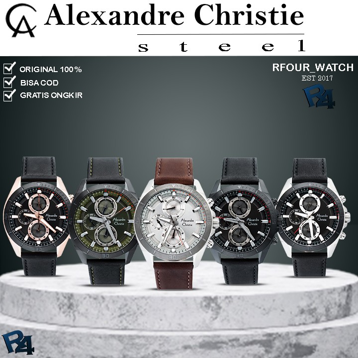JAM ALEXANDER CHRISTIE PRIA ORIGINAL JAM TANGAN ALEXANDRE CHRISTIE PRIA ALEXANDER CRISTIE 6581