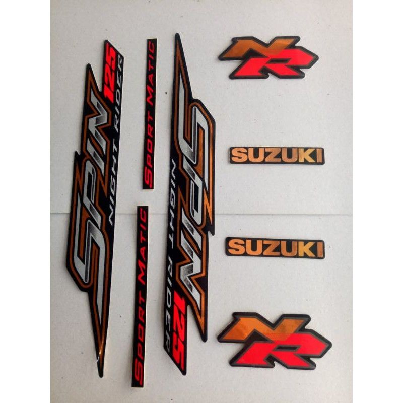 striping sticker suzuki Spin 125 NR