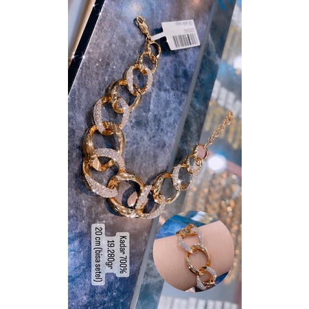 Gelang Rantai Emas kadar 700%