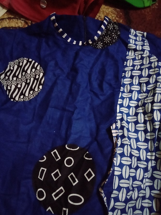 #cod Murah Terlaris @batik Zayy Serut Genes Jelita Tunic Navbor Yelbor Whitbor Creambor Tunik Batik