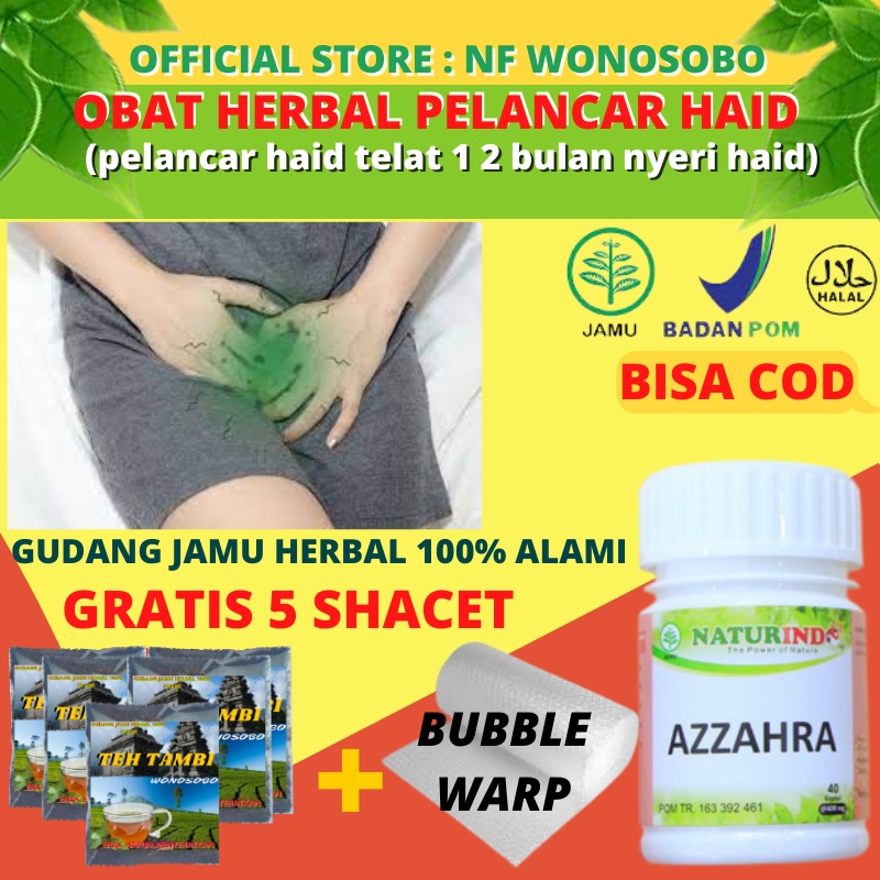 azzahra obat pelancar haid telat 1 2 bulan nyeri haid telat haid herbal ampuh