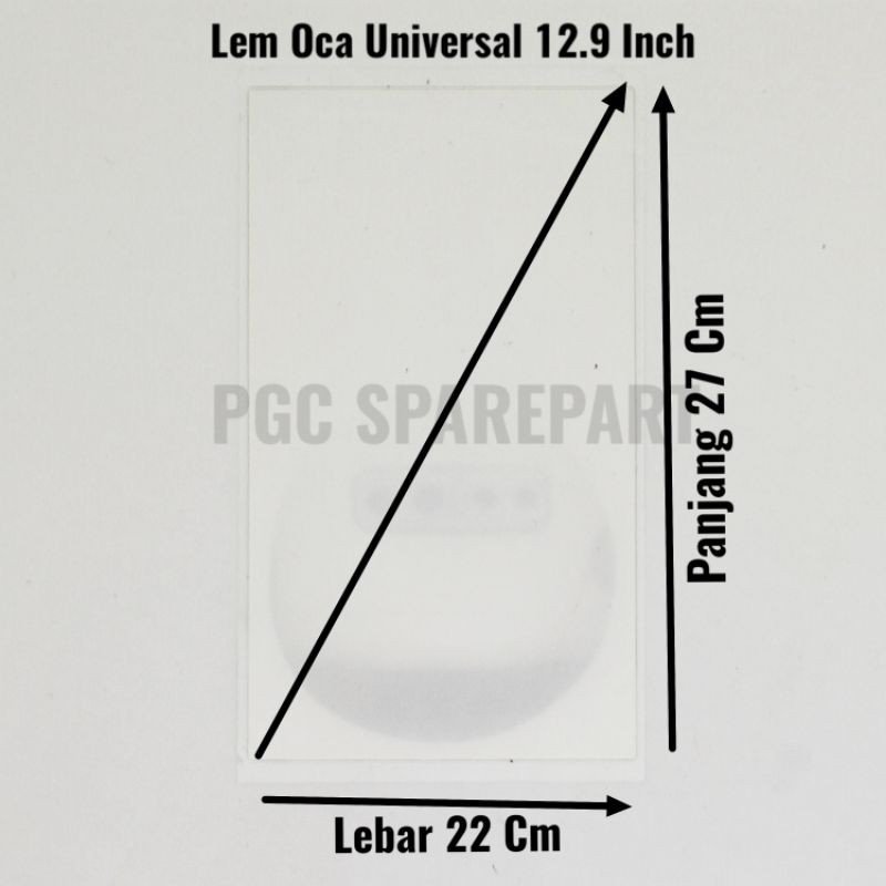

Universal Lem OCA 12.9 inch - Adhesive Perekat Occa Kering Dry Glue 12.9inch