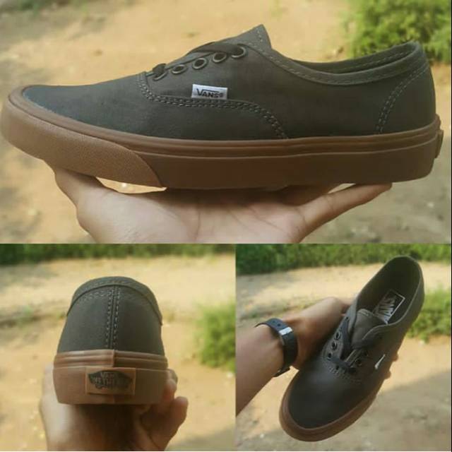 Gratis ongkir, Vans Authentic Grey Gum Import IFC DT ICC Grade Original barang berkualitas