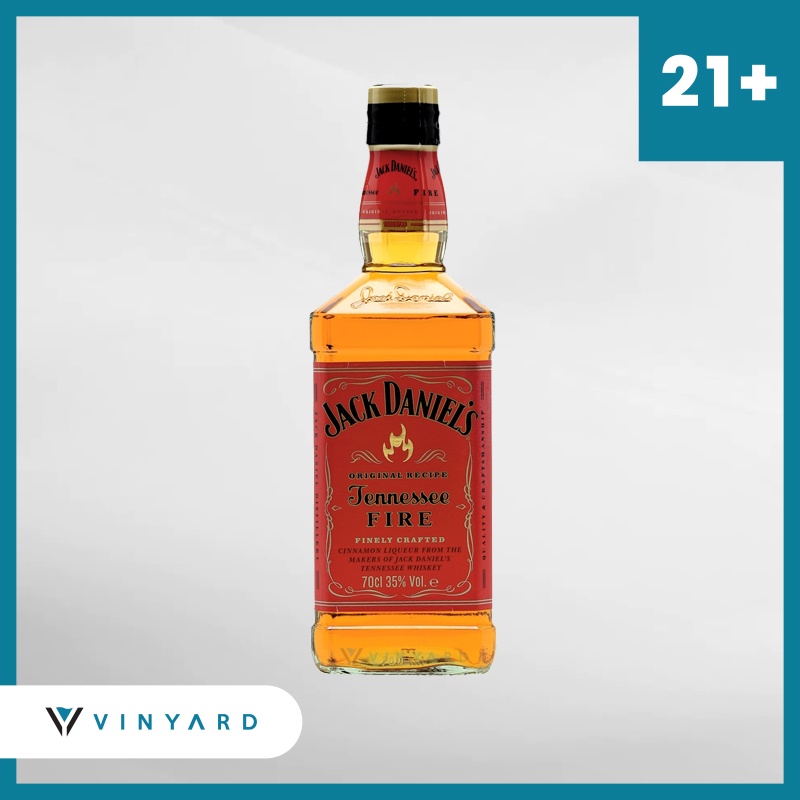 Jack Daniel's Tennese Fire Whisky 750 ml ( Original &amp; Resmi By Vinyard )