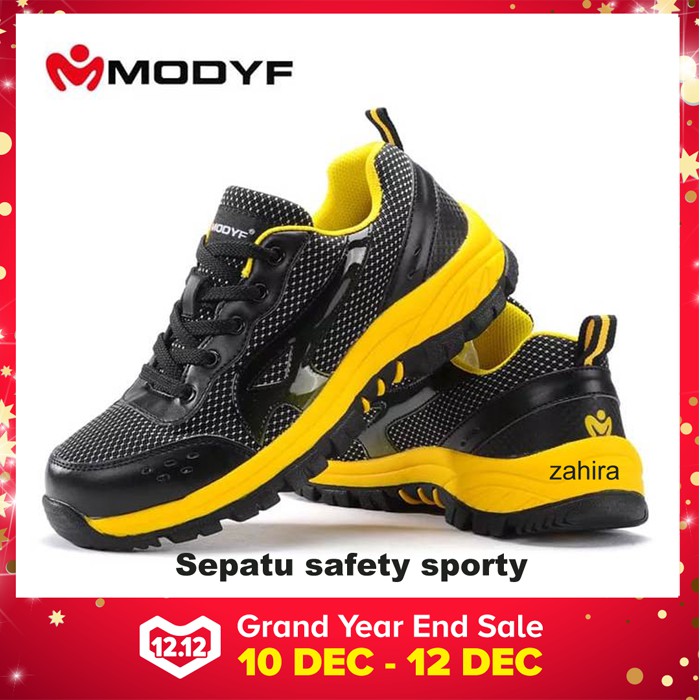  Sepatu  safety  sporty Impor ringan trendi nyaman  