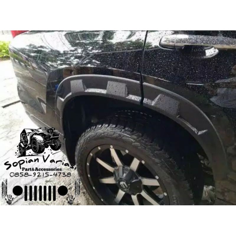 bodi kit over fender all new pajero rock ford 2018 2020