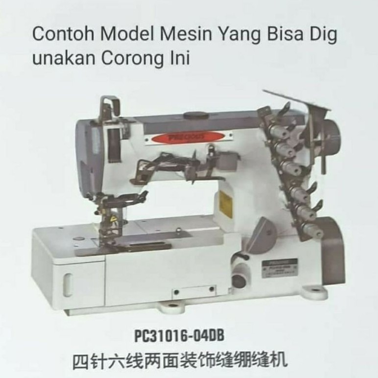 Corong Mesin Jahit Kam Lipat 2 Kamkut / Overdeck Kepala Besar Bukan Corong - 2cm-4,8mm