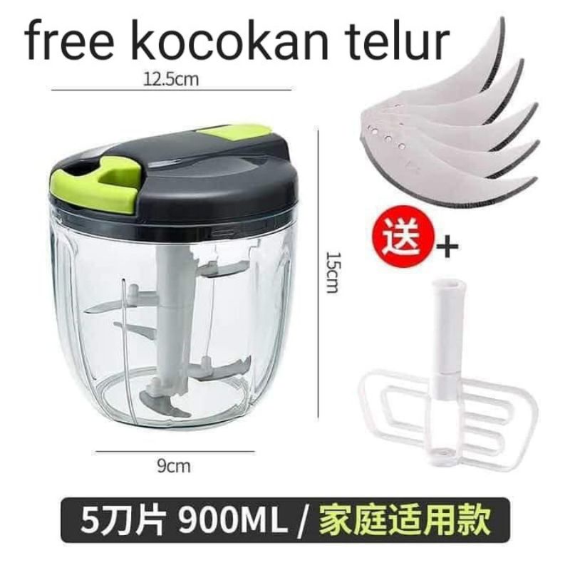 familygames SALE SPEEDY SWIFT jumbo free kocokan telur chopper blender tarik manual blender daging sayur buah bumbu tanpa listrik