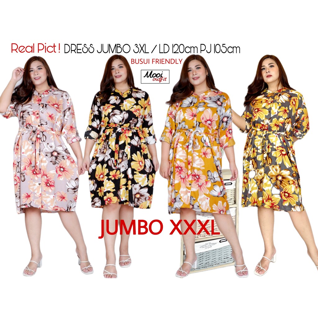 Dress Wanita Jumbo Kekinian Terbaru Ld 120 / Dress Jumbo Busui / Dress Hamil Dan Menyusui Jumbo / Daster Jumbo Ld 120 Busui Kekinian Murah Bahan Katun Rayon Adem