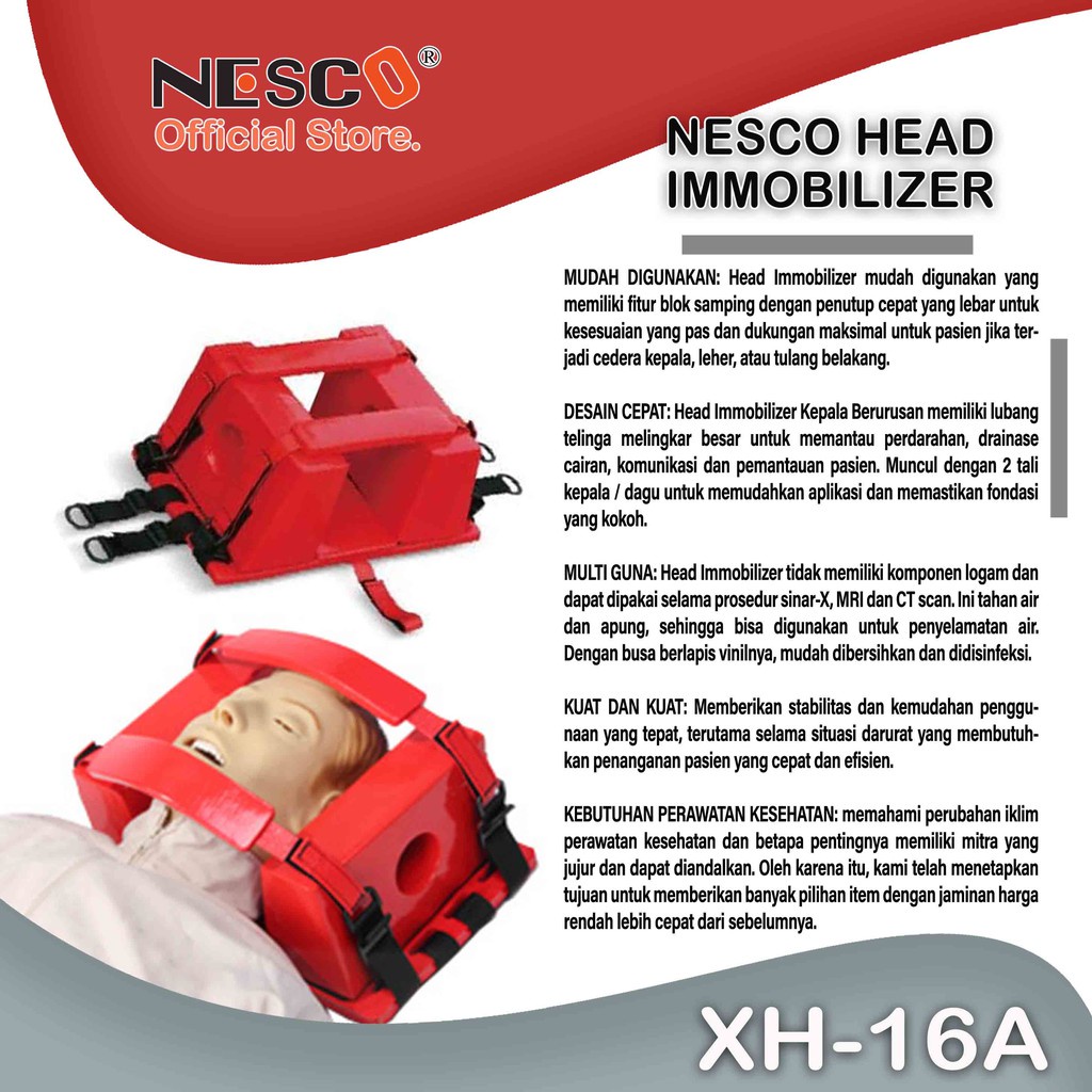 NESCO HEAD IMMOBILIZER XH-16A