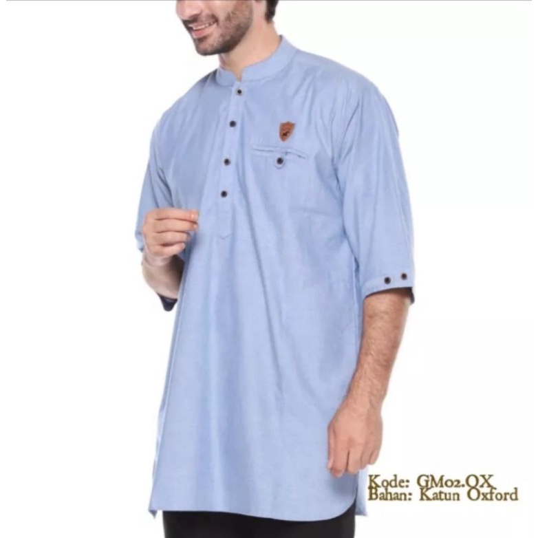 Baju Kurta Raglan Pria Muslim Premium Katun Oxford Ar-Rayyan Jualan Laris Best Seller - Murah