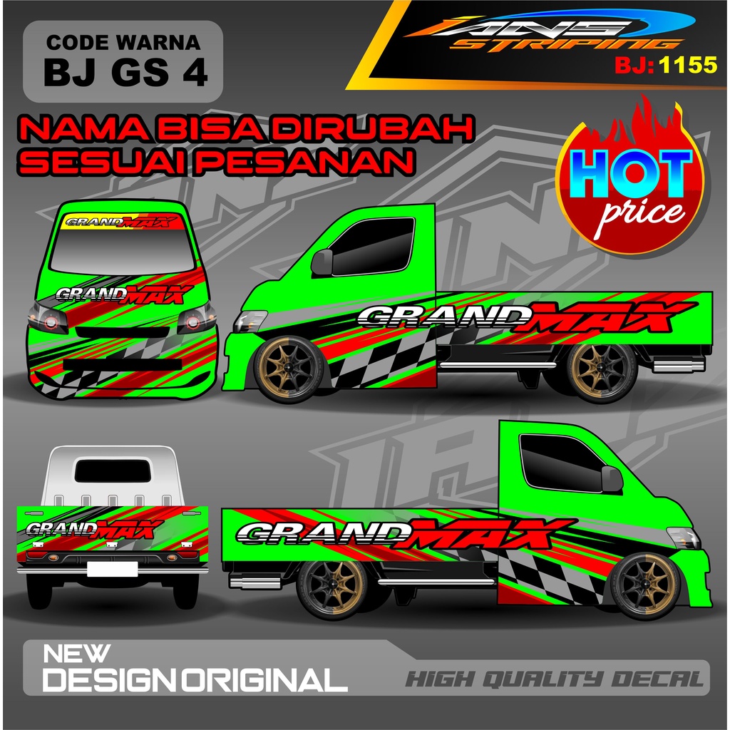 STICKER DECAL FULL BODY GRANMAX PICK UP CARRY L300 / VARIASI STIKER FULL BODY PICK UP / STIKER GRANMAX / STIKER FULL BODY