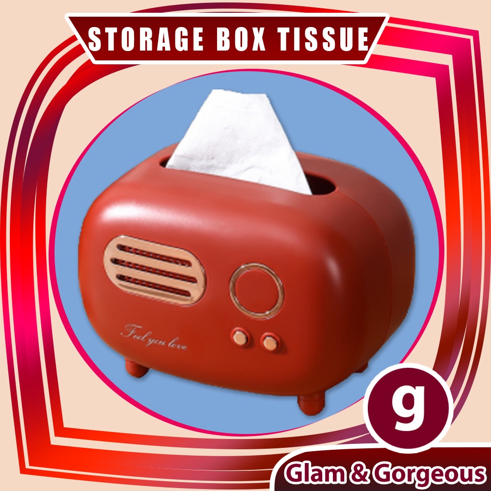 Kotak Tissue Box Organizer Tempat Wadah Tisu - KT005