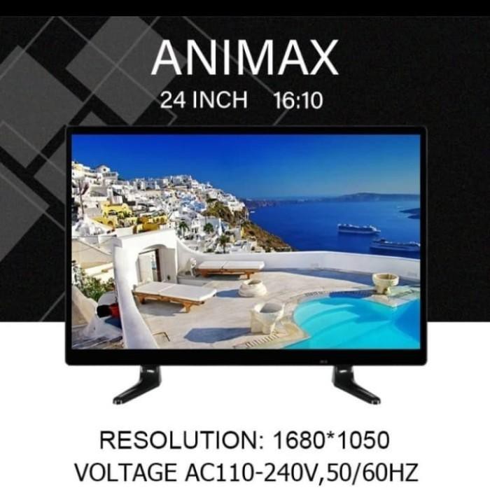 {tivi} TV LED ANIMAX 24 inc bisa buat monitor cctv, PC sama televisi Berkualitas