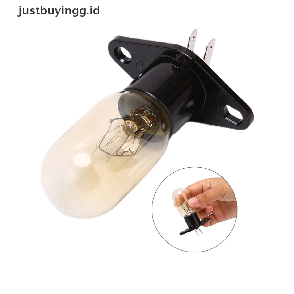 (Justbuyingg.Id) Lampu Bohlam Microwave Oven Pengganti 230v 20w Dengan Holder Lampu