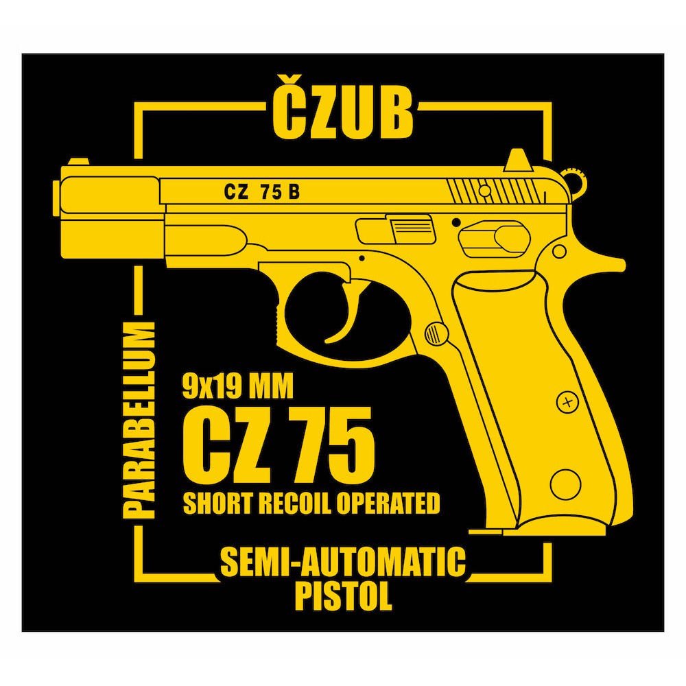 CZ75 Semi Automatic Cutting Sticker