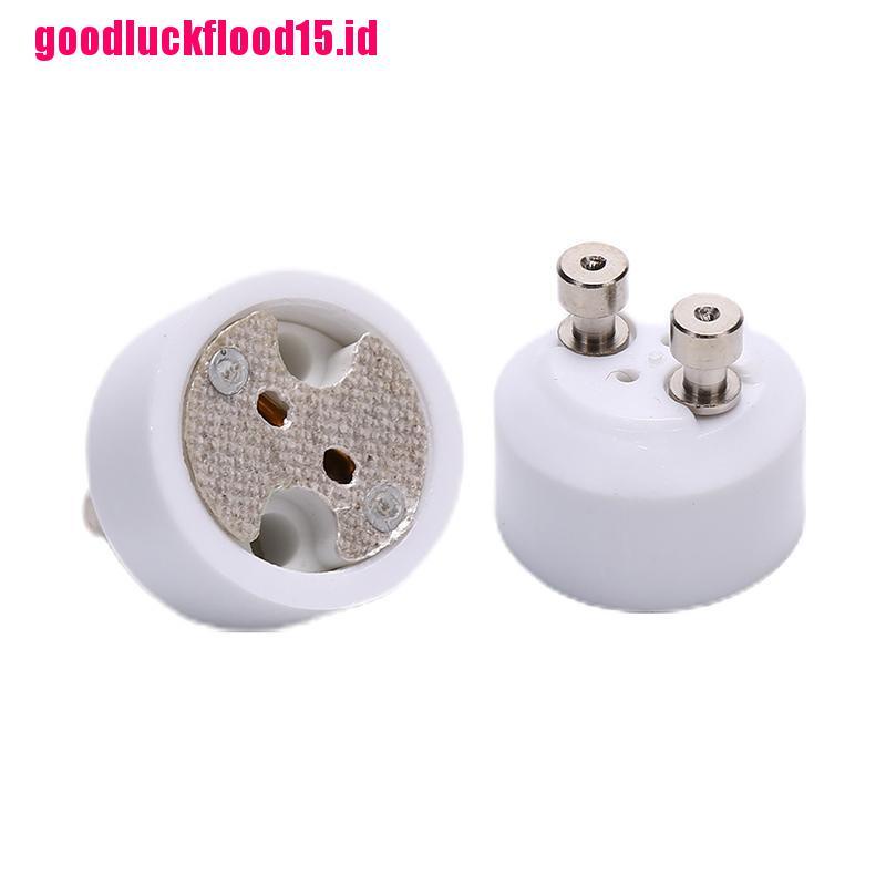 (LUCKID) Gu10 Ke MR16 Adapter Konverter Socket Dasar Lampu Halogen