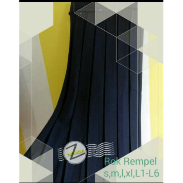 Rok Plisket Biru Dongker