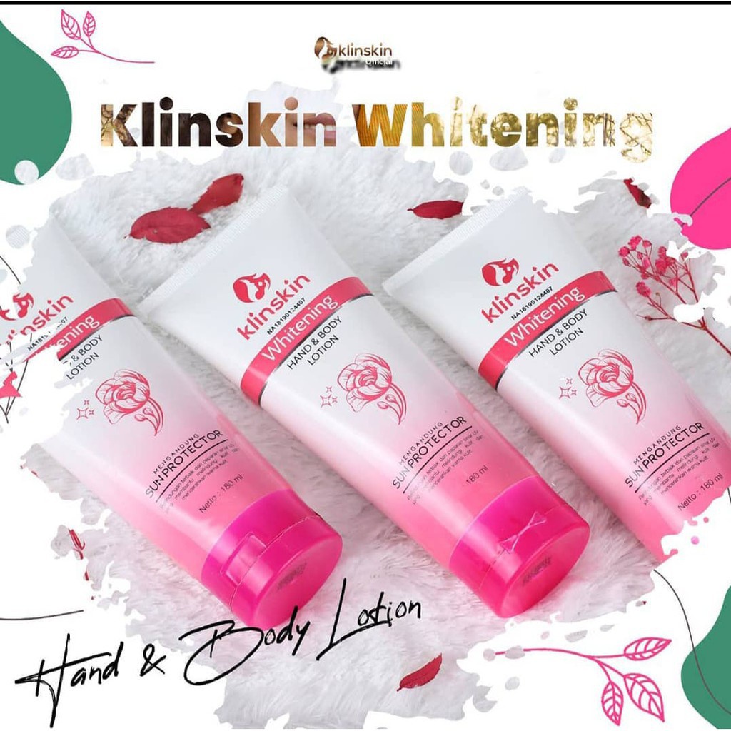 Klinskin Whitening Hand &amp; Body Lotion 180ml