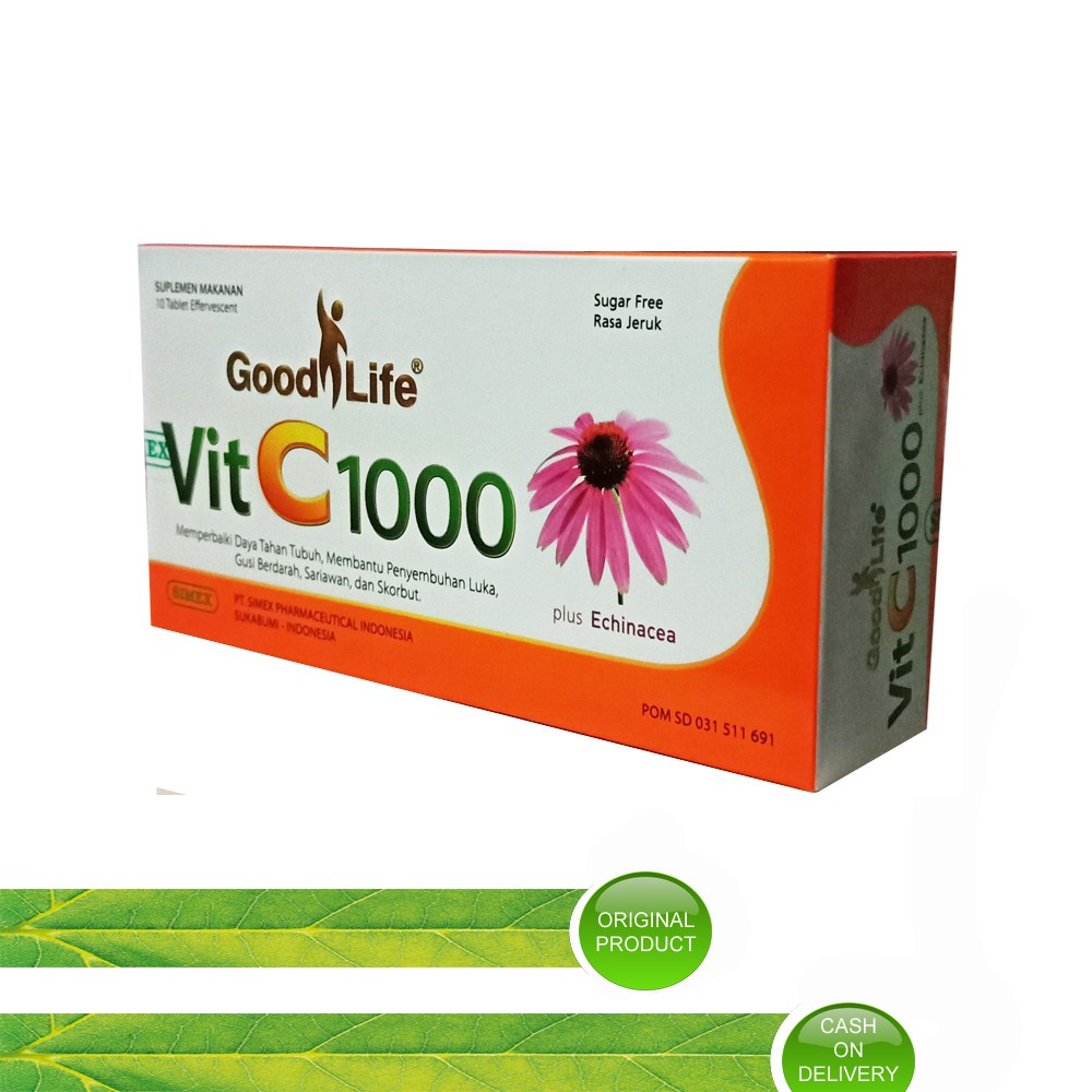 Good Life Vitamin C 1000 Plus Echinacea Isi 10 Tablet Effervescent Antioksidan Shopee Indonesia