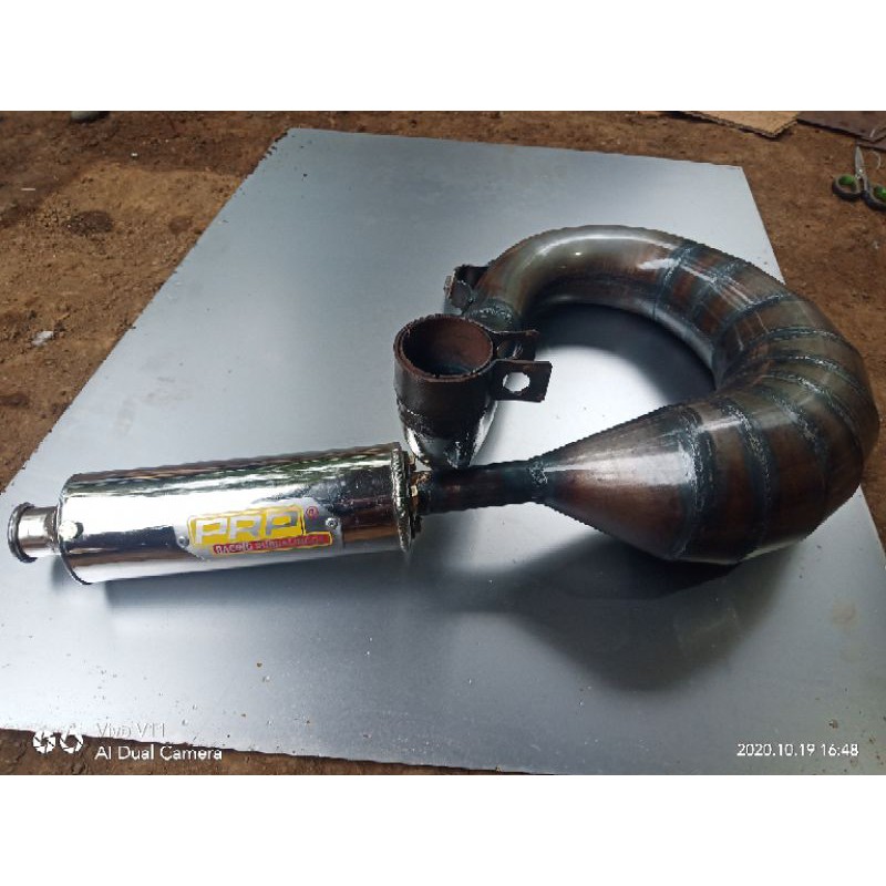 KNALPOT VESPA /EXHAUST VESPA RACING PRP TYPE C5 PENDEK BUANG KANAN,KNALPOT VESPA BUANG KANAN,KNALPOT