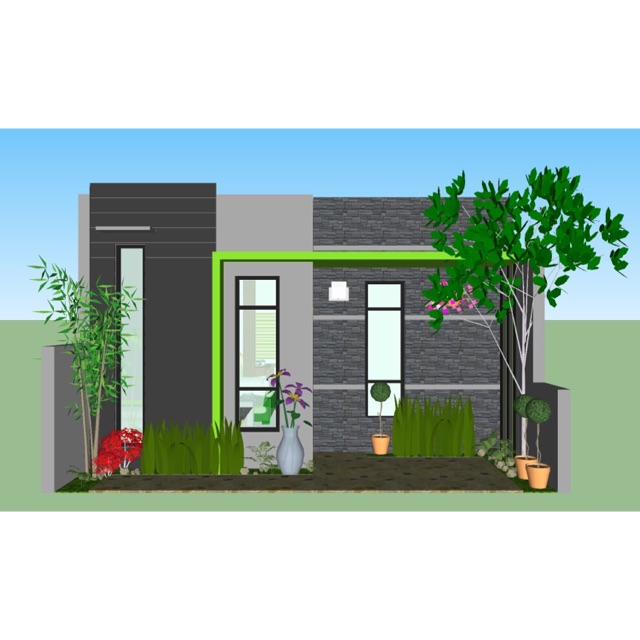 Jasa Design 3D Facade & Denah Rumah