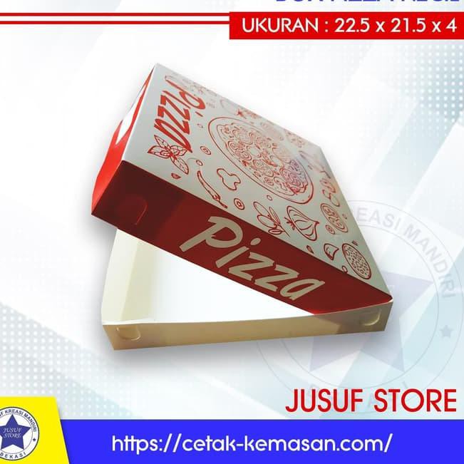 

Big Sale Box Pizza Bahan Ivory uk. 22.5x21.5x4 cm isi 50 pcs Murah Stock Banyak.