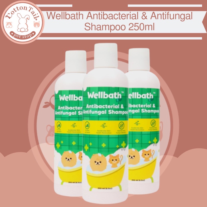 Wellbath Antibacterial &amp; Antifungal Shampoo 250ml SH1610