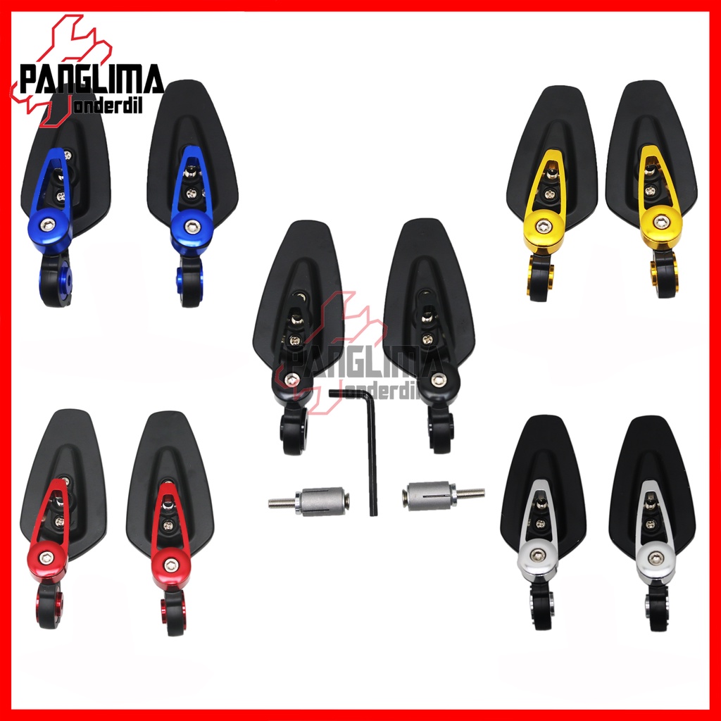 Spion Jalu Untuk Semua Jenis Motor-Universal Vario &amp; Beat &amp; PCX &amp; NMAX &amp; Supra &amp; Scoopy &amp; X Ride &amp; Xeon &amp; Tiger &amp; Jupiter &amp; Mio Sepion Oval Full CNC